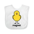 thumbnail image 1 of Inktastic Chick Magnet Boys Baby Bib, 1 of 4