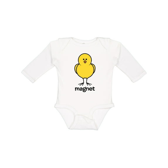 Inktastic Chick Magnet Boys Long Sleeve Baby Bodysuit