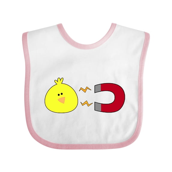 Inktastic Chick Magnet Boys or Girls Baby Bib