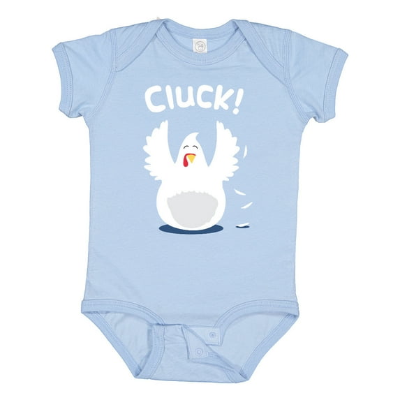 Inktastic Chicken Barnyard Farm Cluck Boys or Girls Baby Bodysuit
