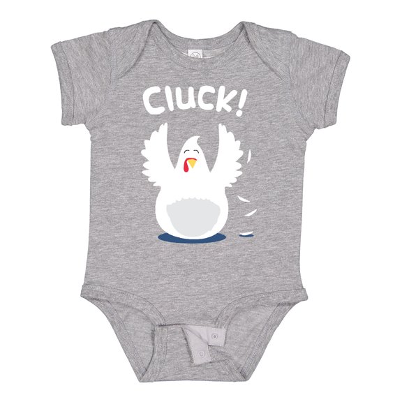 Inktastic Chicken Barnyard Farm Cluck Boys or Girls Baby Bodysuit