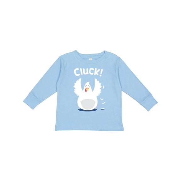 Inktastic Chicken Barnyard Farm Cluck Boys or Girls Long Sleeve Toddler T-Shirt