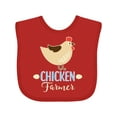 thumbnail image 1 of Inktastic Chicken Farmer Boys or Girls Baby Bib, 1 of 4