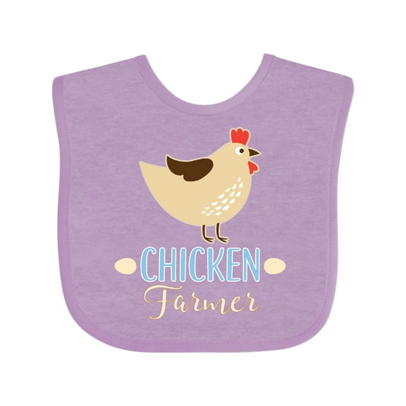 Inktastic Chicken Farmer Boys or Girls Baby Bib