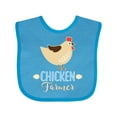 thumbnail image 1 of Inktastic Chicken Farmer Boys or Girls Baby Bib, 1 of 4