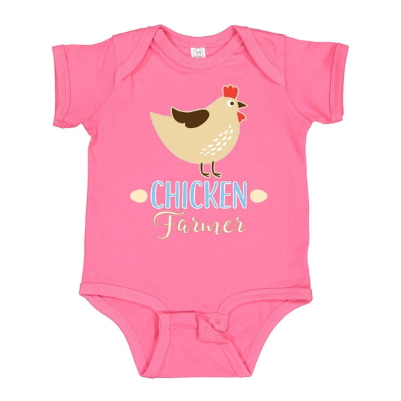Inktastic Chicken Farmer Boys or Girls Baby Bodysuit