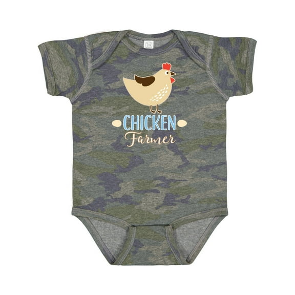 Inktastic Chicken Farmer Boys or Girls Baby Bodysuit