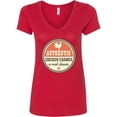 thumbnail image 1 of Inktastic Chicken Farmer Women's V-Neck T-Shirt, 1 of 5