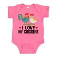 thumbnail image 1 of Inktastic Chicken Farmer I Love My Chickens Boys or Girls Baby Bodysuit, 1 of 5
