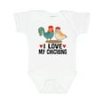 thumbnail image 1 of Inktastic Chicken Farmer I Love My Chickens Boys or Girls Baby Bodysuit, 1 of 5