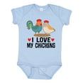 thumbnail image 1 of Inktastic Chicken Farmer I Love My Chickens Boys or Girls Baby Bodysuit, 1 of 5