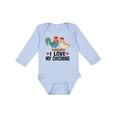 thumbnail image 1 of Inktastic Chicken Farmer I Love My Chickens Boys or Girls Long Sleeve Baby Bodysuit, 1 of 5