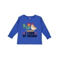 thumbnail image 1 of Inktastic Chicken Farmer I Love My Chickens Boys or Girls Long Sleeve Toddler T-Shirt, 1 of 5