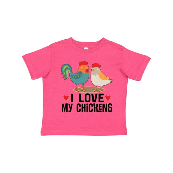 Inktastic Chicken Farmer I Love My Chickens Boys or Girls Toddler T-Shirt