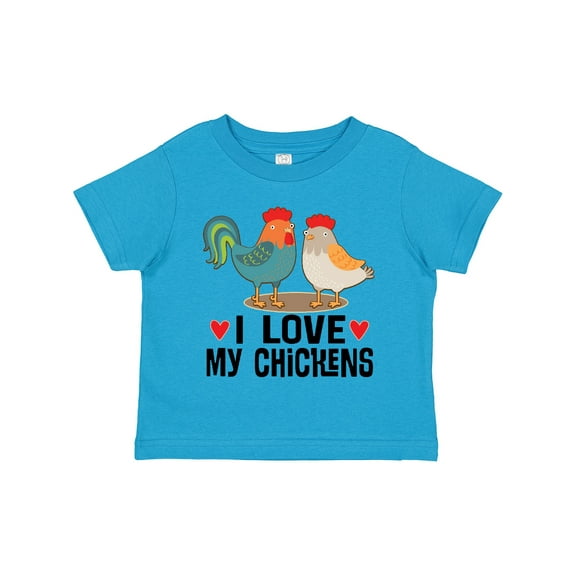 Inktastic Chicken Farmer I Love My Chickens Boys or Girls Toddler T-Shirt