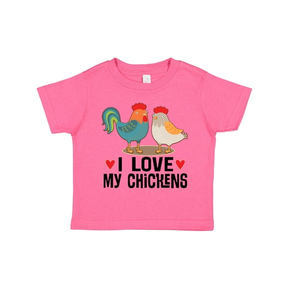 Inktastic Chicken Farmer I Love My Chickens Boys or Girls Toddler T-Shirt