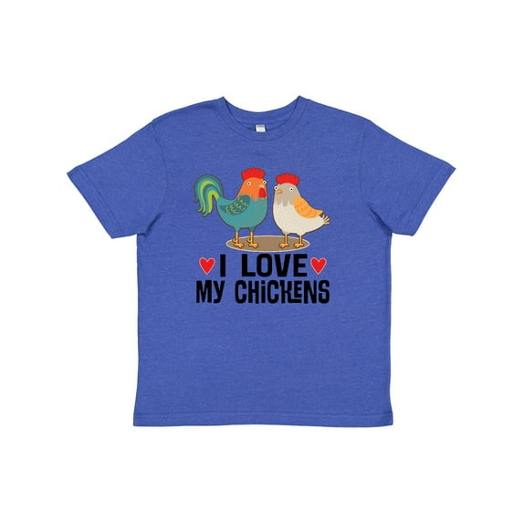 Inktastic Chicken Farmer I Love My Chickens Youth T-Shirt