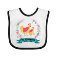 thumbnail image 1 of Inktastic Chicken Farming My Chickens Love Me Girls Baby Bib, 1 of 4