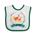 thumbnail image 1 of Inktastic Chicken Farming My Chickens Love Me Girls Baby Bib, 1 of 4