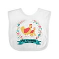 thumbnail image 1 of Inktastic Chicken Farming My Chickens Love Me Girls Baby Bib, 1 of 4