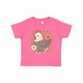 thumbnail image 1 of Inktastic Chicken Flowered Cottagecore Girls Toddler T-Shirt, 1 of 5