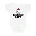 thumbnail image 1 of Inktastic Chicken Life Boys or Girls Baby Bodysuit, 1 of 5