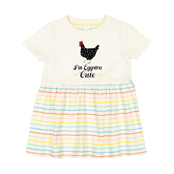 Inktastic Chicken Lover Eggstra Cute Girls Baby Dress