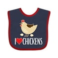 thumbnail image 1 of Inktastic Chickens Cute Farm Animal Boys or Girls Baby Bib, 1 of 4