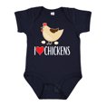 thumbnail image 1 of Inktastic Chickens Cute Farm Animal Boys or Girls Baby Bodysuit, 1 of 5