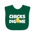 thumbnail image 1 of Inktastic Chicks Dig Me Boys Baby Bib, 1 of 4