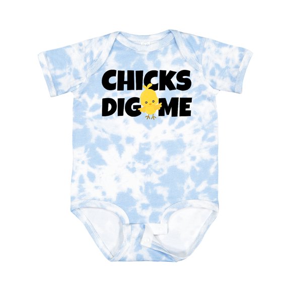 Inktastic Chicks Dig Me Boys Baby Bodysuit