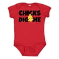 thumbnail image 1 of Inktastic Chicks Dig Me Boys Baby Bodysuit, 1 of 5
