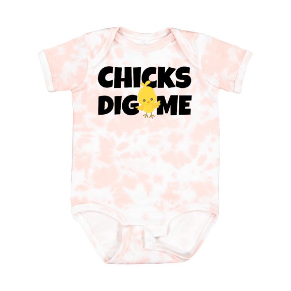 Inktastic Chicks Dig Me Boys Baby Bodysuit