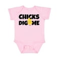 thumbnail image 1 of Inktastic Chicks Dig Me Boys Baby Bodysuit, 1 of 5