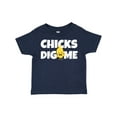 thumbnail image 1 of Inktastic Chicks Dig Me with Bow Tie Boys Toddler T-Shirt, 1 of 5