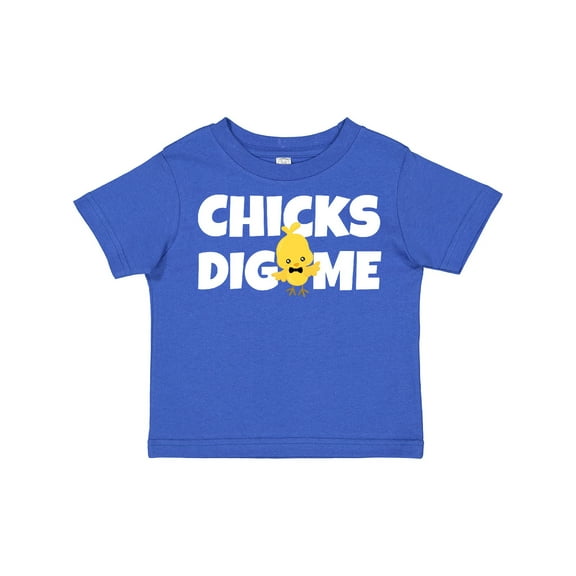 Inktastic Chicks Dig Me with Bow Tie Boys Toddler T-Shirt