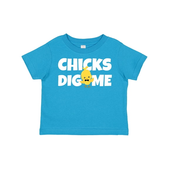 Inktastic Chicks Dig Me with Bow Tie Boys Toddler T-Shirt