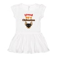 thumbnail image 1 of Inktastic Chihuahua Dog Gift Idea Girls Toddler Dress, 1 of 5