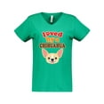 thumbnail image 1 of Inktastic Chihuahua Dog Lover Women's V-Neck T-Shirt, 1 of 5