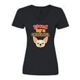 thumbnail image 1 of Inktastic Chihuahua Dog Lover Women's V-Neck T-Shirt, 1 of 5