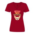 thumbnail image 1 of Inktastic Chihuahua Dog Lover Women's V-Neck T-Shirt, 1 of 5
