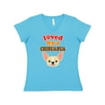 thumbnail image 1 of Inktastic Chihuahua Dog Lover Women's V-Neck T-Shirt, 1 of 5