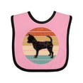 thumbnail image 1 of Inktastic Chihuahua Dog Retro Sunset Boys or Girls Baby Bib, 1 of 4
