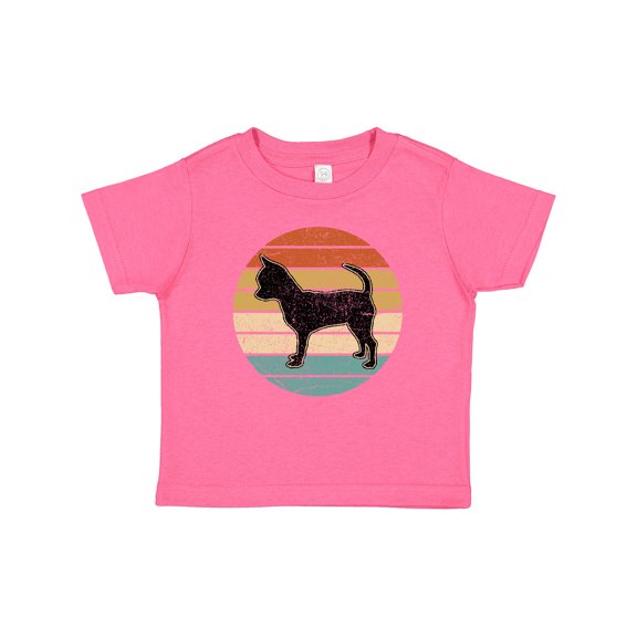 Inktastic Chihuahua Dog Retro Sunset Boys or Girls Baby T-Shirt
