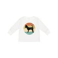 thumbnail image 1 of Inktastic Chihuahua Dog Retro Sunset Boys or Girls Long Sleeve Toddler T-Shirt, 1 of 5