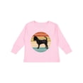 thumbnail image 1 of Inktastic Chihuahua Dog Retro Sunset Boys or Girls Long Sleeve Toddler T-Shirt, 1 of 5
