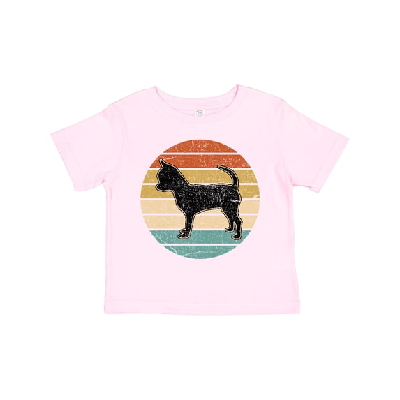 Inktastic Chihuahua Dog Retro Sunset Boys or Girls Toddler T-Shirt