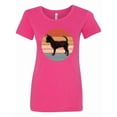 thumbnail image 1 of Inktastic Chihuahua Dog Retro Sunset Women's T-Shirt, 1 of 5