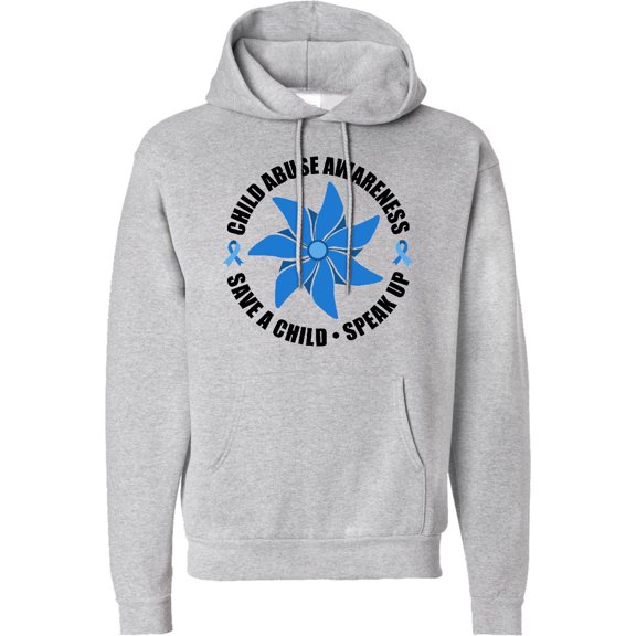 Inktastic Child Abuse Awareness Save a Child and Speak Up Adult Hoodie Sweatshirt