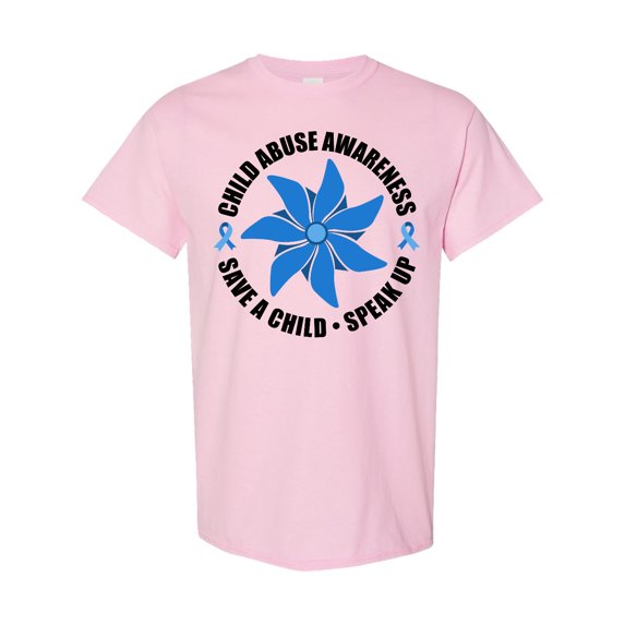 Inktastic Child Abuse Awareness Save a Child and Speak Up T-Shirt